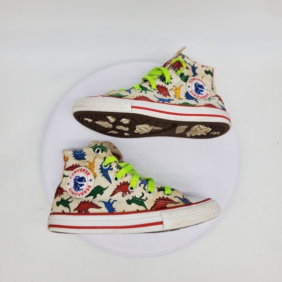Converse Shoe Youth 13C All-Star Dinoverse Chuck Taylor High Top 663636C - Picture 4 of 9